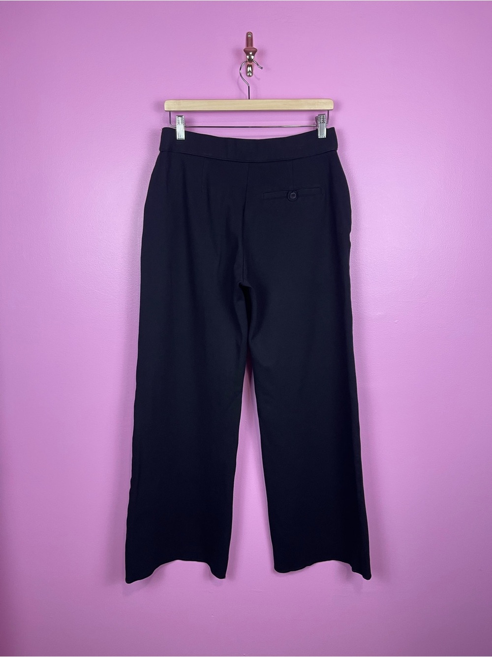 SPANX PerfectFit Ponte Wide Leg Pants Black Smoothing Pull-On Women’s Large - Picture 10 of 14